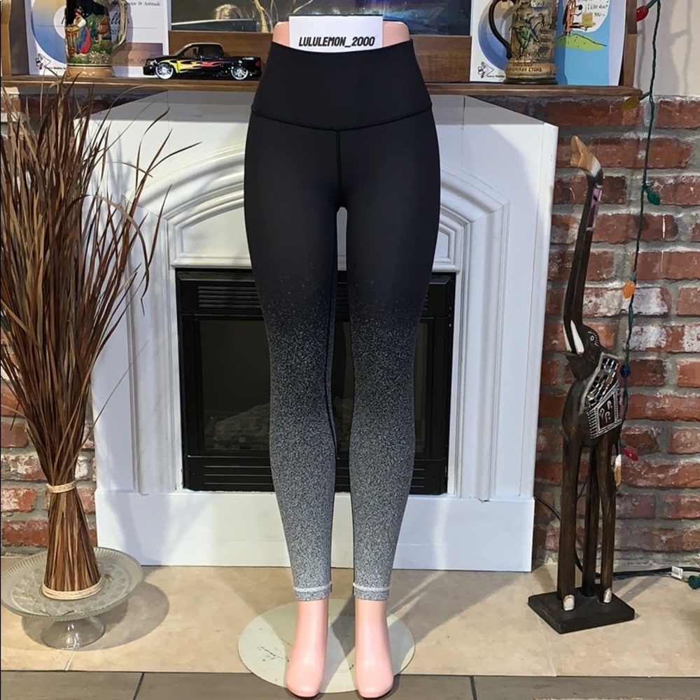 lululemon athletica Black to Gray Ombre High-Rise Leggings